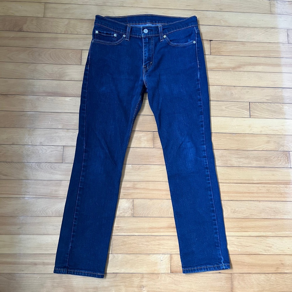 Levis 511 Slim Fit Jeans Mens 33x30 Dark Indigo Blue Denim 5-Pocket Pants